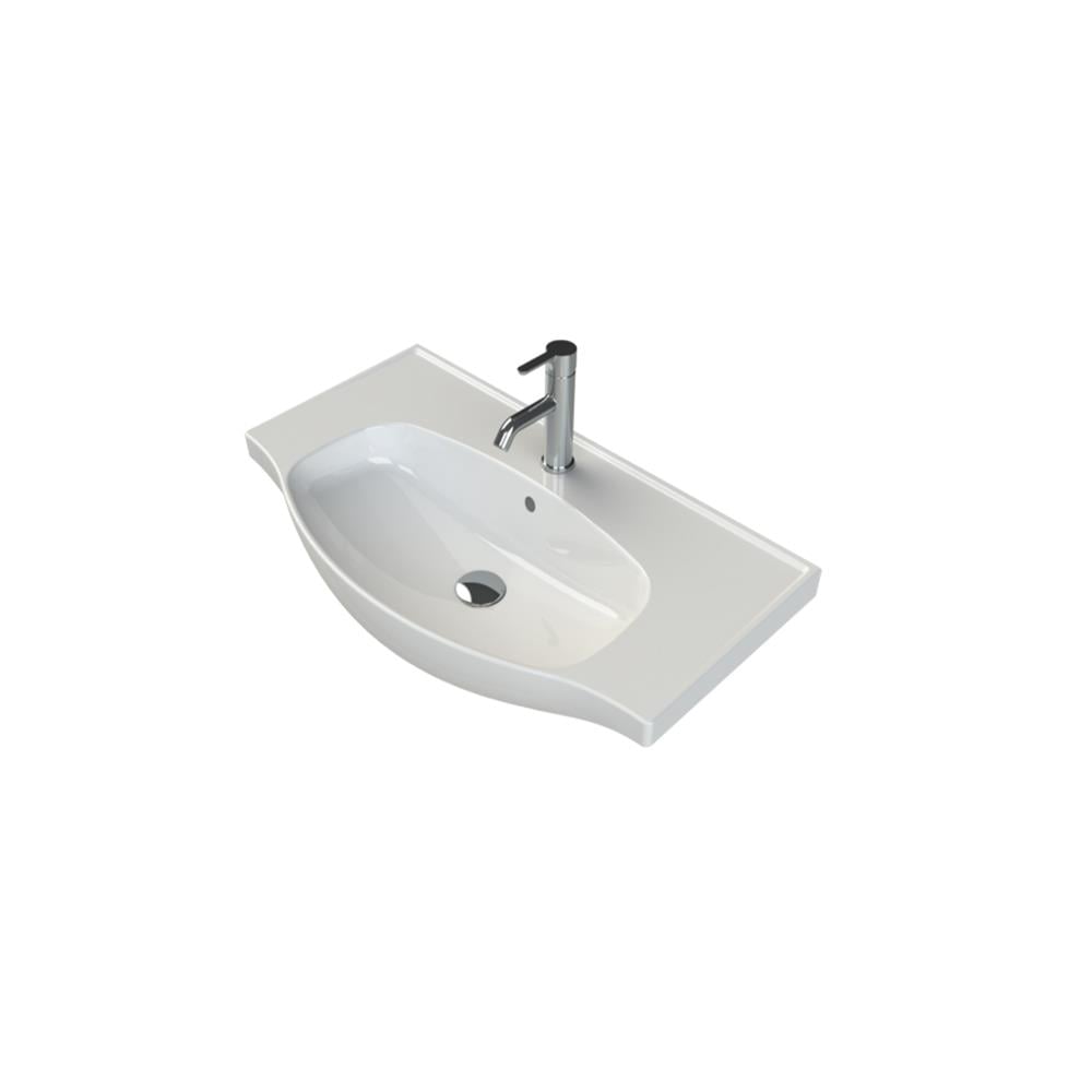 Turkuaz Cerastyle Lila Etajerli Lavabo 65X45Cm 082200-U resmi