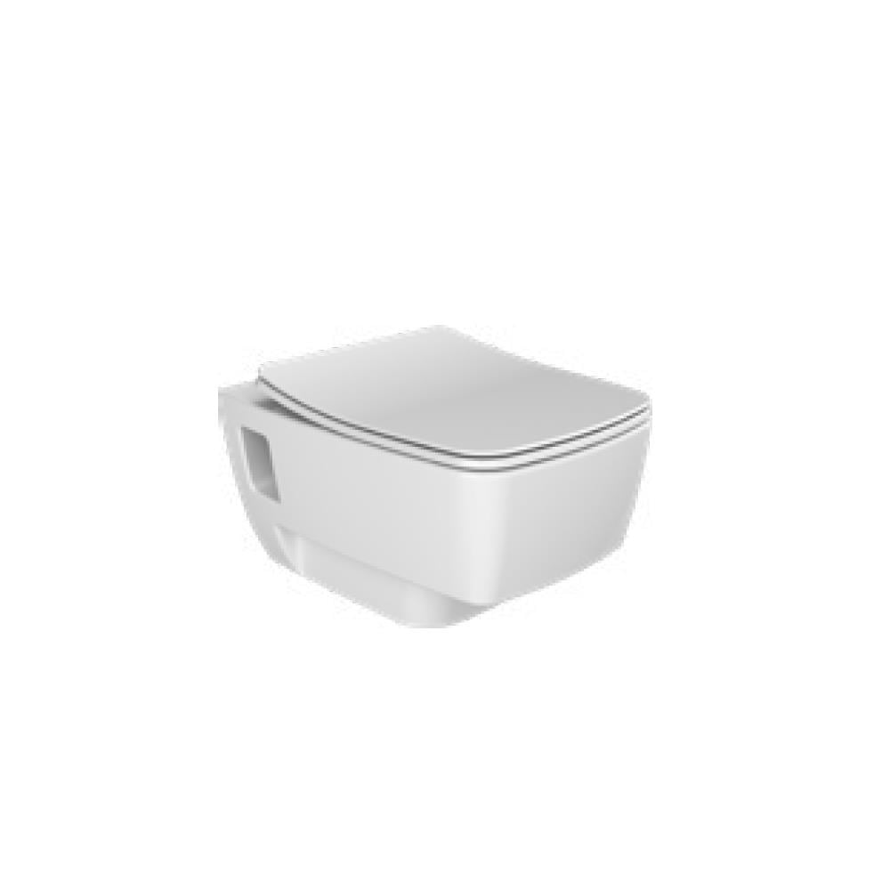 Turkuaz Cerastyle Yeni Mona Asma Klozet + Yavaş Kapanır Uf Kapak Set006019 resmi