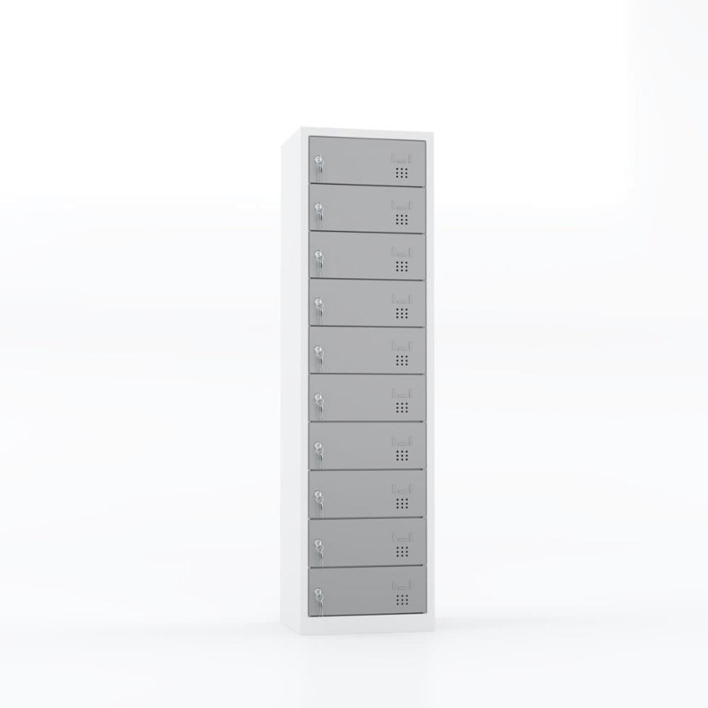 Usta Çelik 10 Gözlü Laptop Dolabı 40X50X182 U-Lpt01 resmi