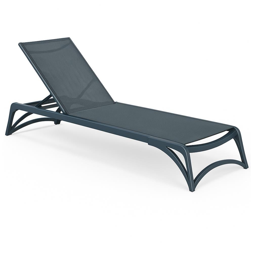 Brezza 2532 Alüminyum Fileli Şezlong Antrasit resmi