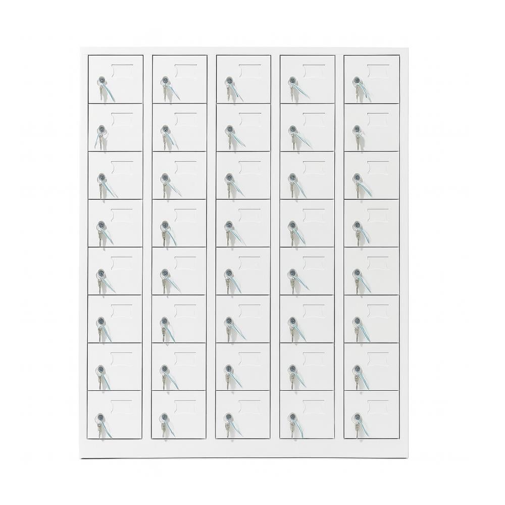 Usta Çelik Cep Telefonu Dolabı Metal 40 Gözlü 81X20X173 U-C04 resmi