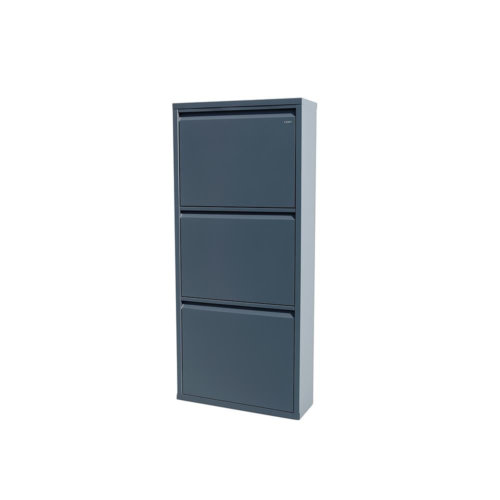 Usta Çelik 3 Lü Metal Ayakkabılık Antrasit 50X15X110 U-Ayk03 resmi