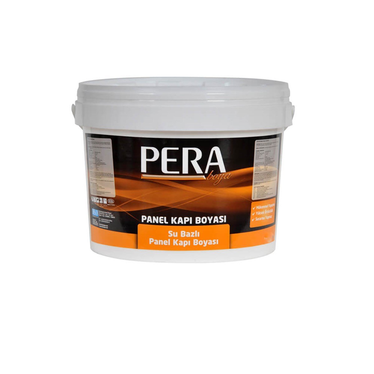 Pera Su Bazlı Panel Kapı Boyası Beyaz resmi