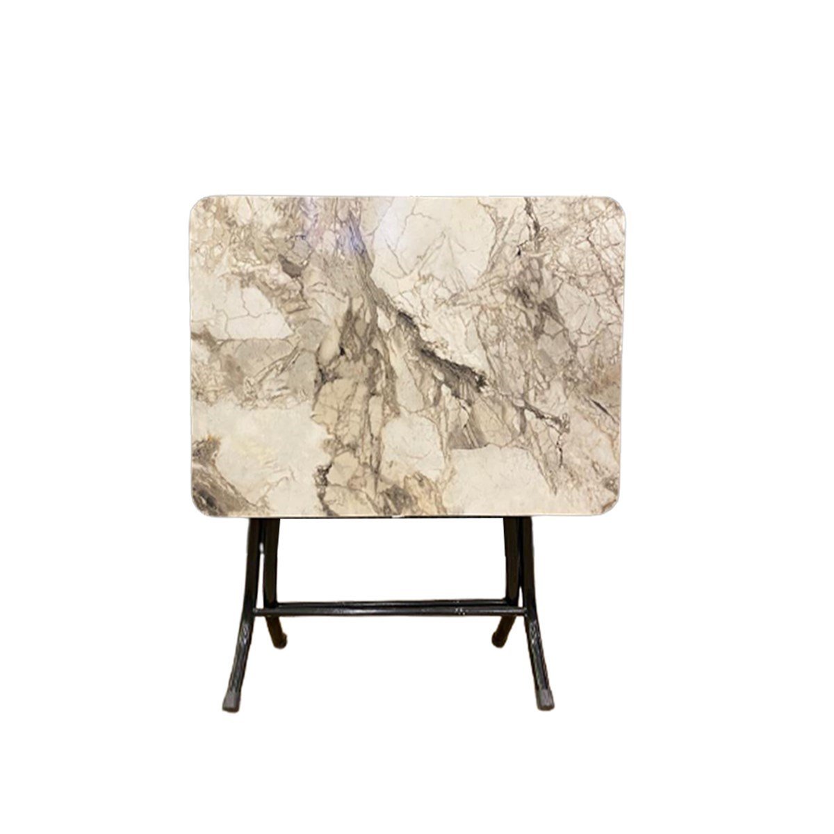 Doğan Lüks Mermer Desen Katlanır Masa 60X80 resmi