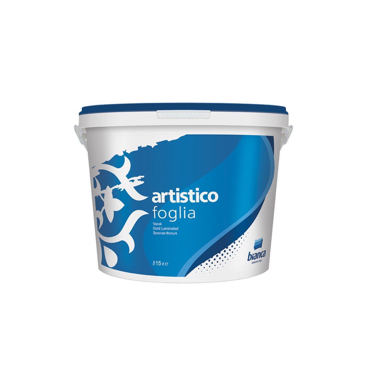 Bianca Artistico Foglia (Varak) 15 Lt resmi