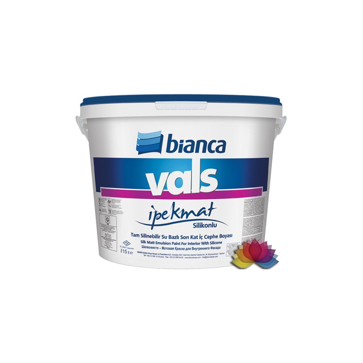 Bianca Vals İpek Mat Silikonlu İç Cephe Boyası 2,50 Lt resmi