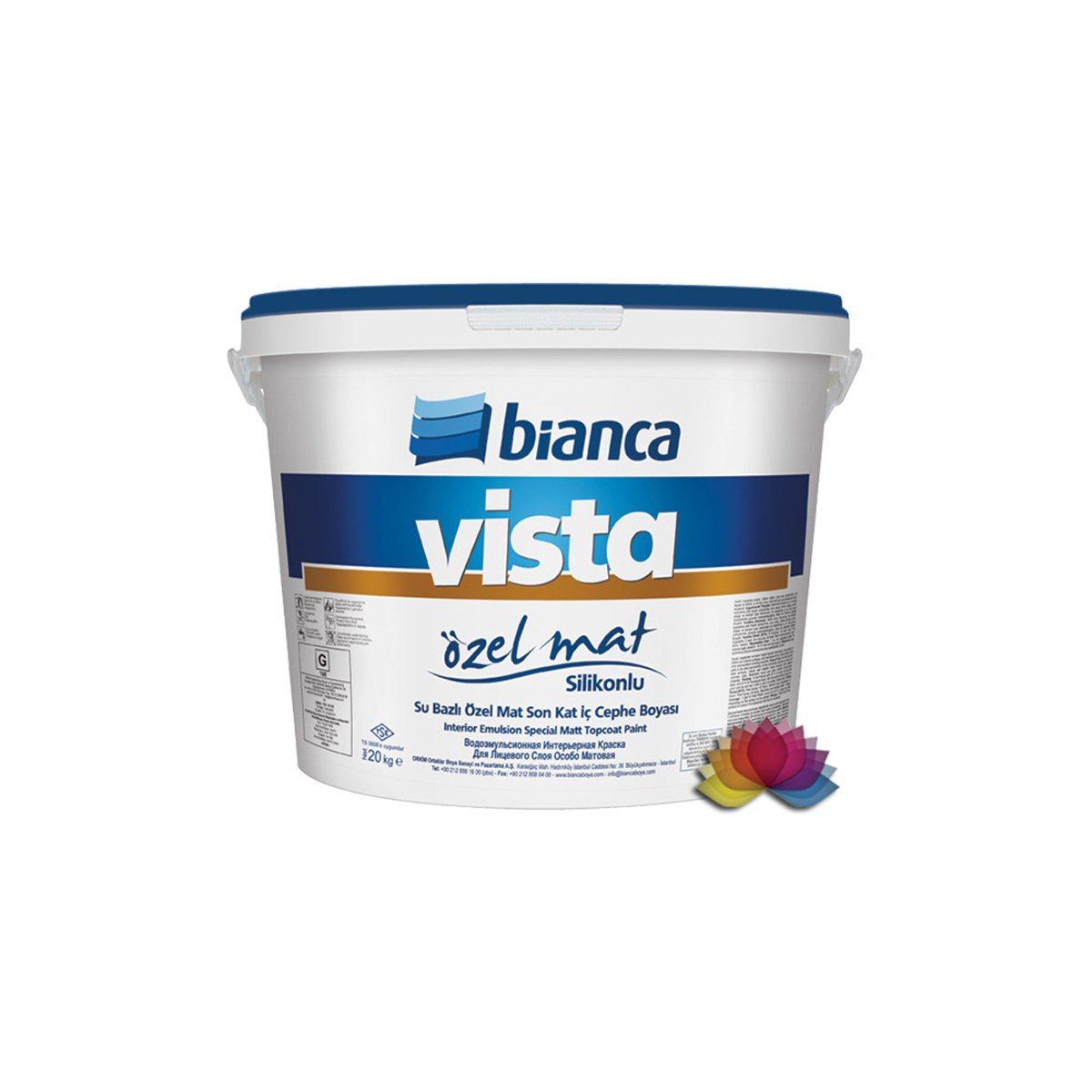 Bianca Vista Silikonlu Özel Mat İç Cephe Boyası 3,50 Kg resmi