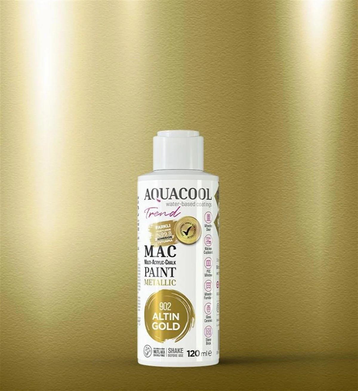 Aquacool Trend Metalik Su Bazlı Akrilik Hobi Boyası resmi