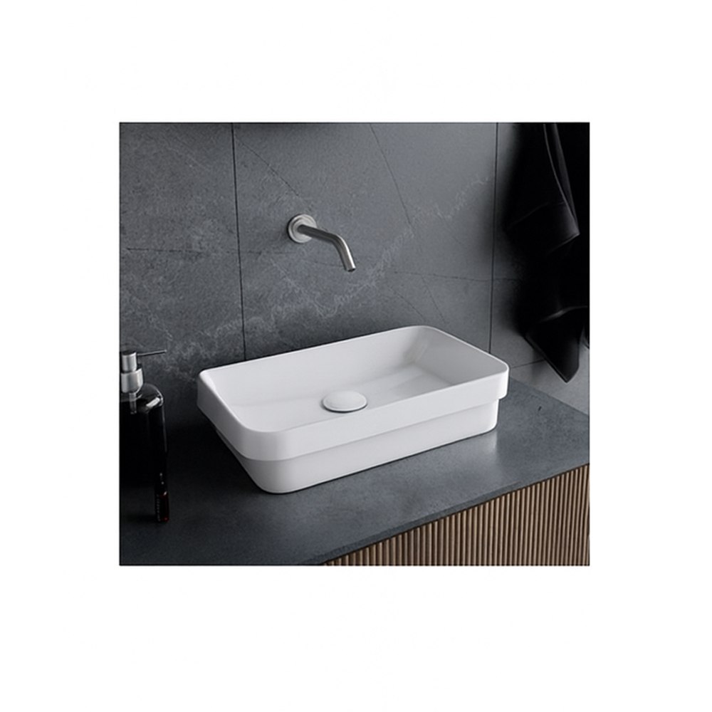 Turkuaz Cerastyle Grand Tezgah Üstü Lavabo 49X30 Cm 079000 resmi