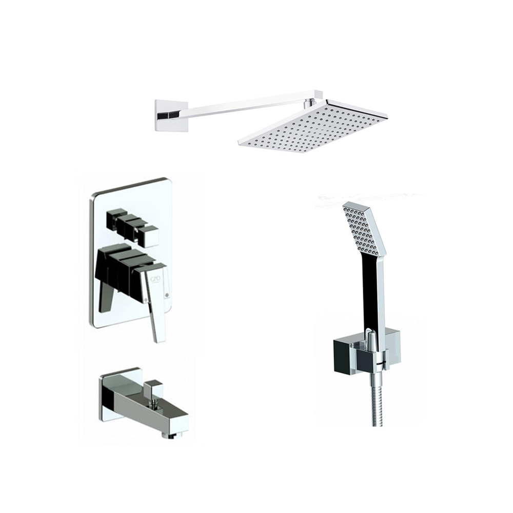 Gpd Ritmo Tam Ankastre Duş Seti Krom resmi