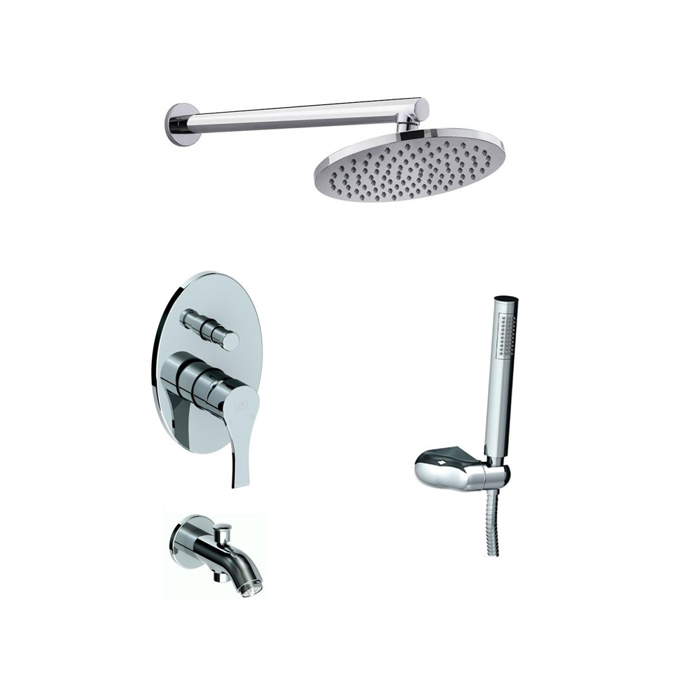 Gpd Atros Tam Ankastre Duş Seti Krom resmi