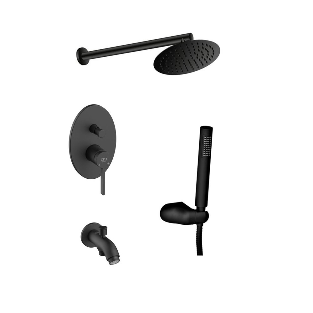 Gpd Gildo Tam Ankastre Duş Seti Siyah resmi