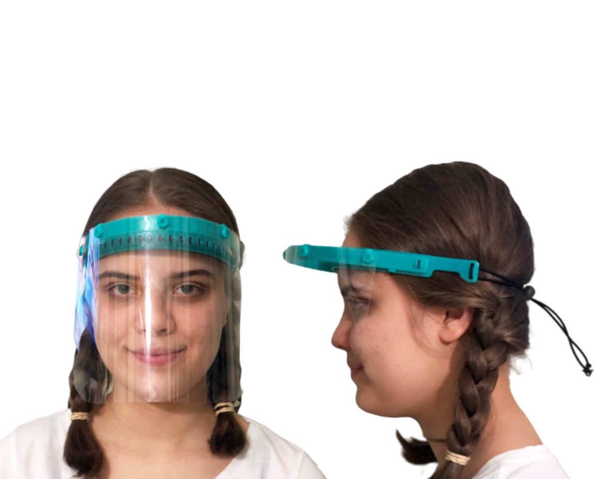 Nebula Çocuk Yüz Koruyucu Siper Turkuaz resmi