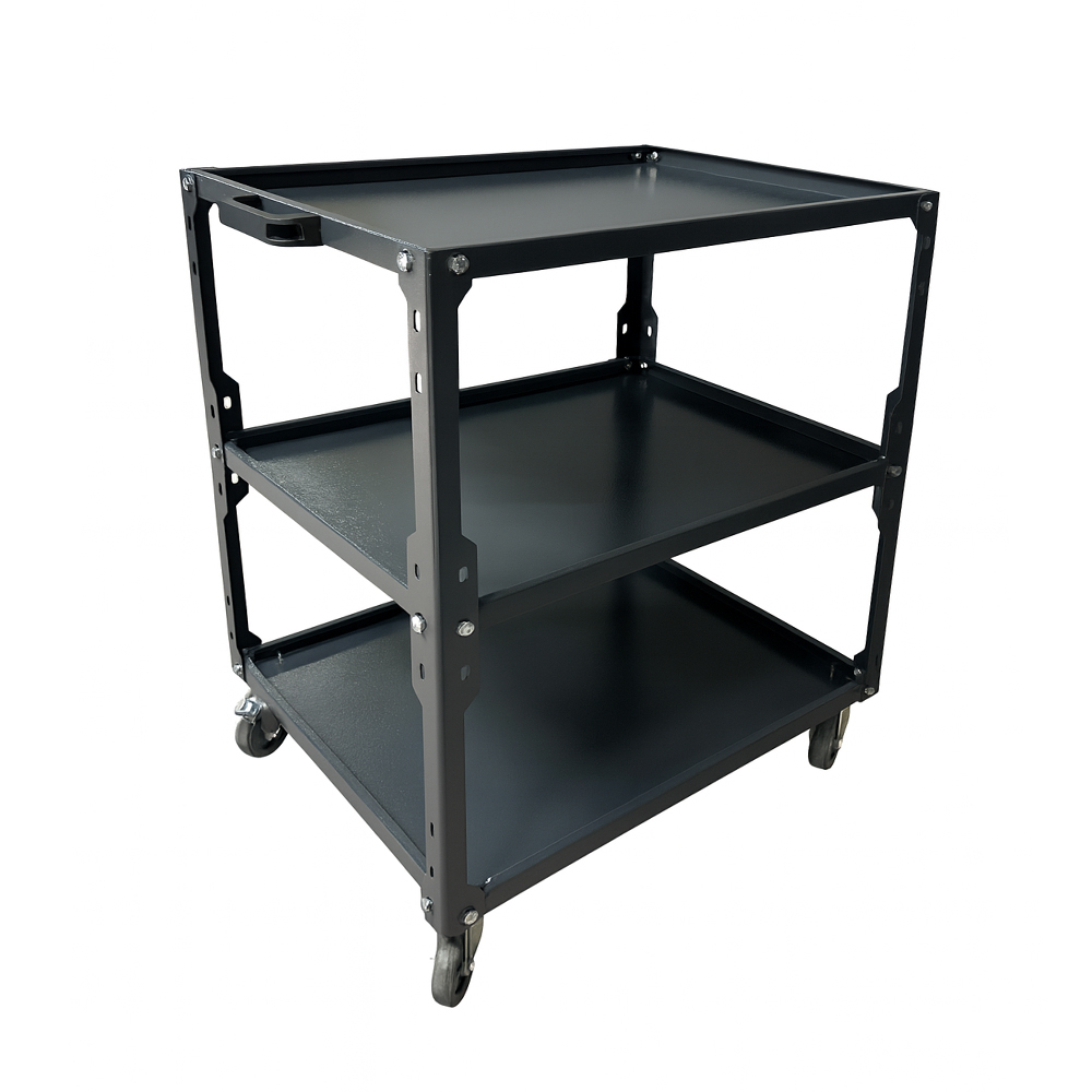 Usta Çelik 3 Raflı Taşıma Ve Servis Arabası resmi