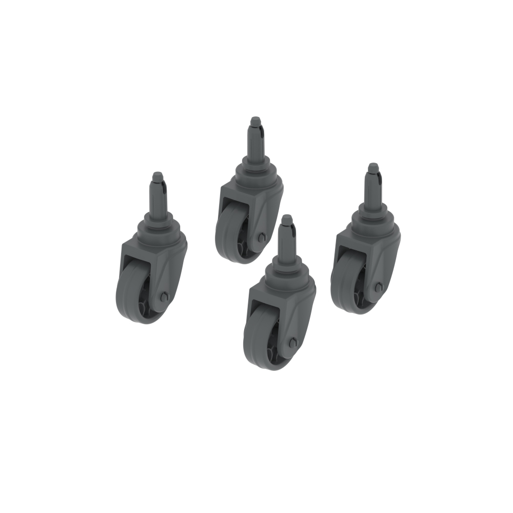 Üçtem Geri Dönüşüm Kovası Teker Seti 4'Lü Utp407 resmi