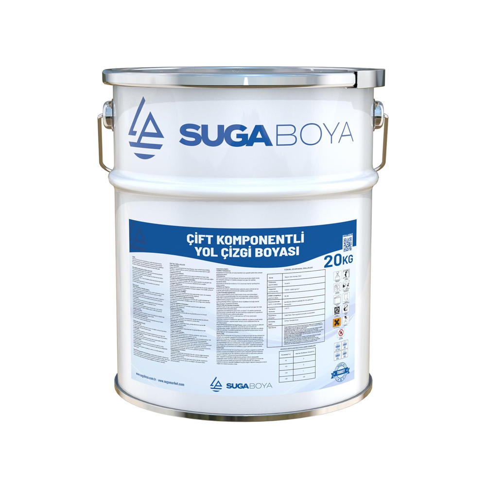 Suga Çift Komponentlı Yol Çizgi Boyası 20 Kg resmi