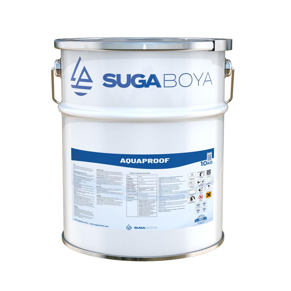 Suga Aquaproof Akrilik Esaslı 1K Şeffaf İzolasyon Malzemesi 10 Kg resmi