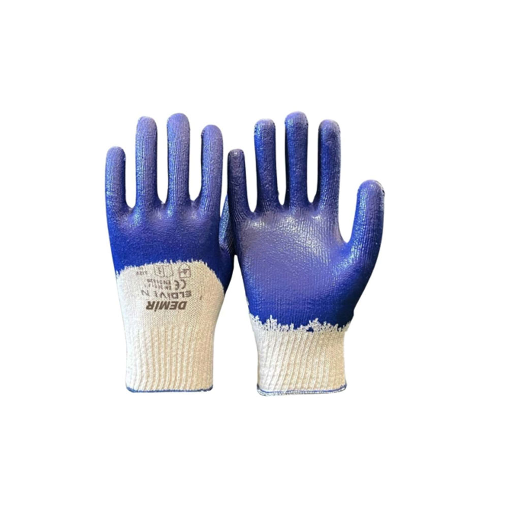 Demirci Eldiveni Örme Mavi No:10 resmi