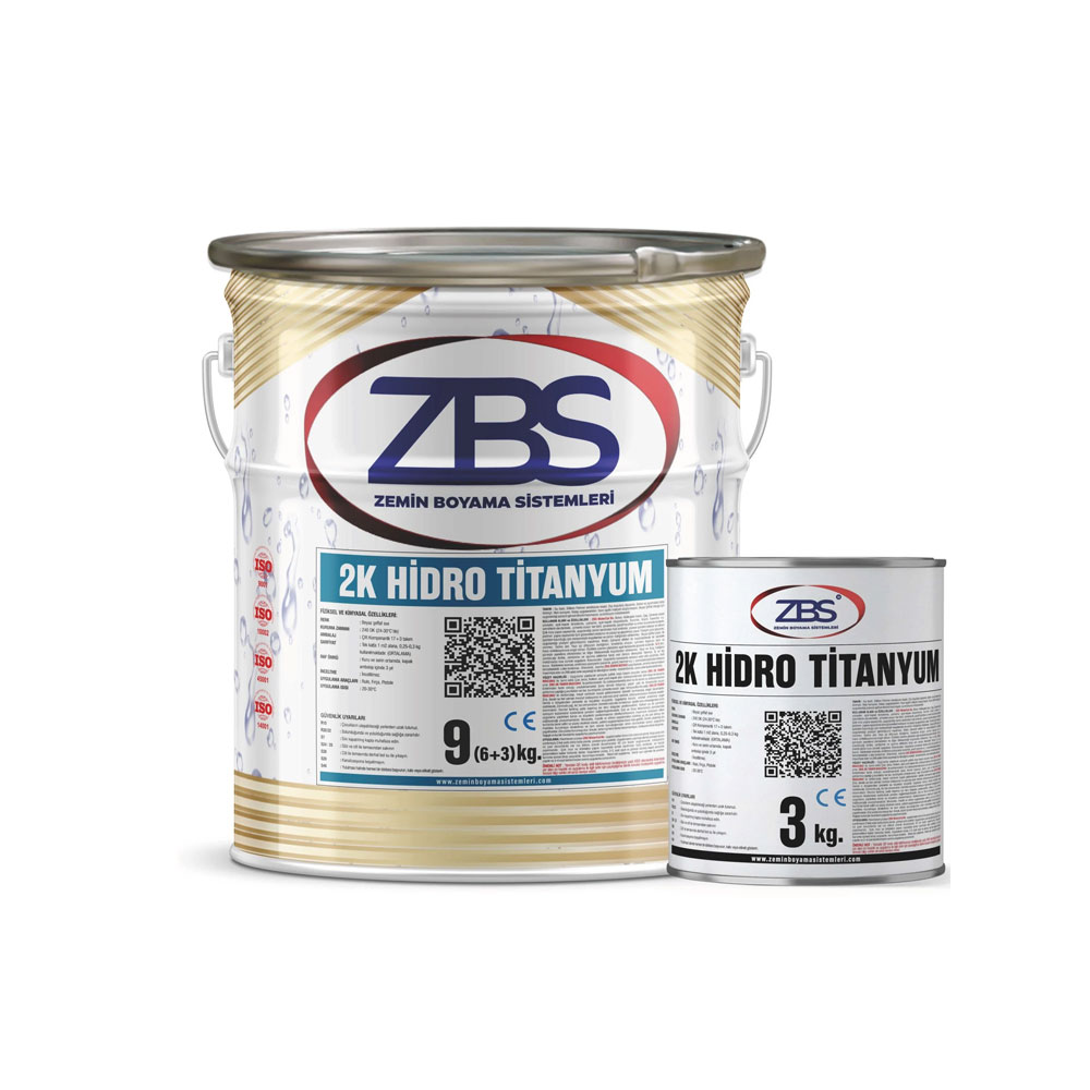 Zbs 2K Hidro Titanyum 9 Kg Uv Dayanımlı Çok Güçlü Su İzolasyonu resmi