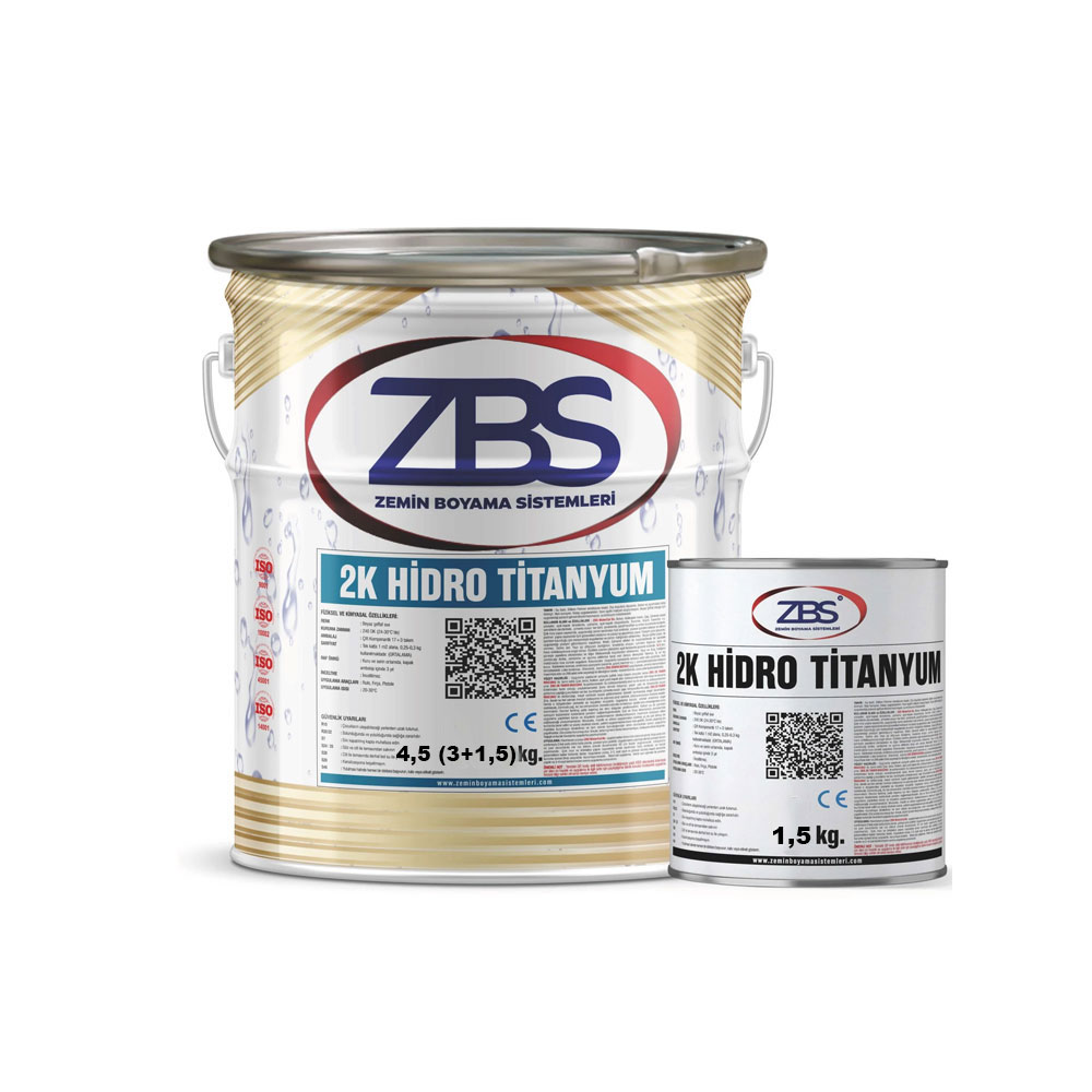 Zbs 2K Hidro Titanyum 4,5 Kg Uv Dayanımlı Çok Güçlü Su İzolasyonu resmi