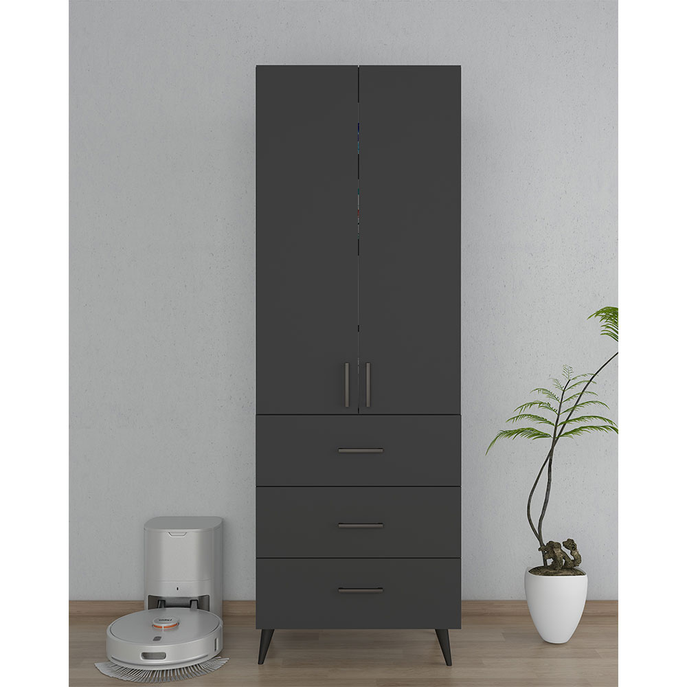 Bgr Çok Amaçlı Dolap Antrasit 1006 resmi