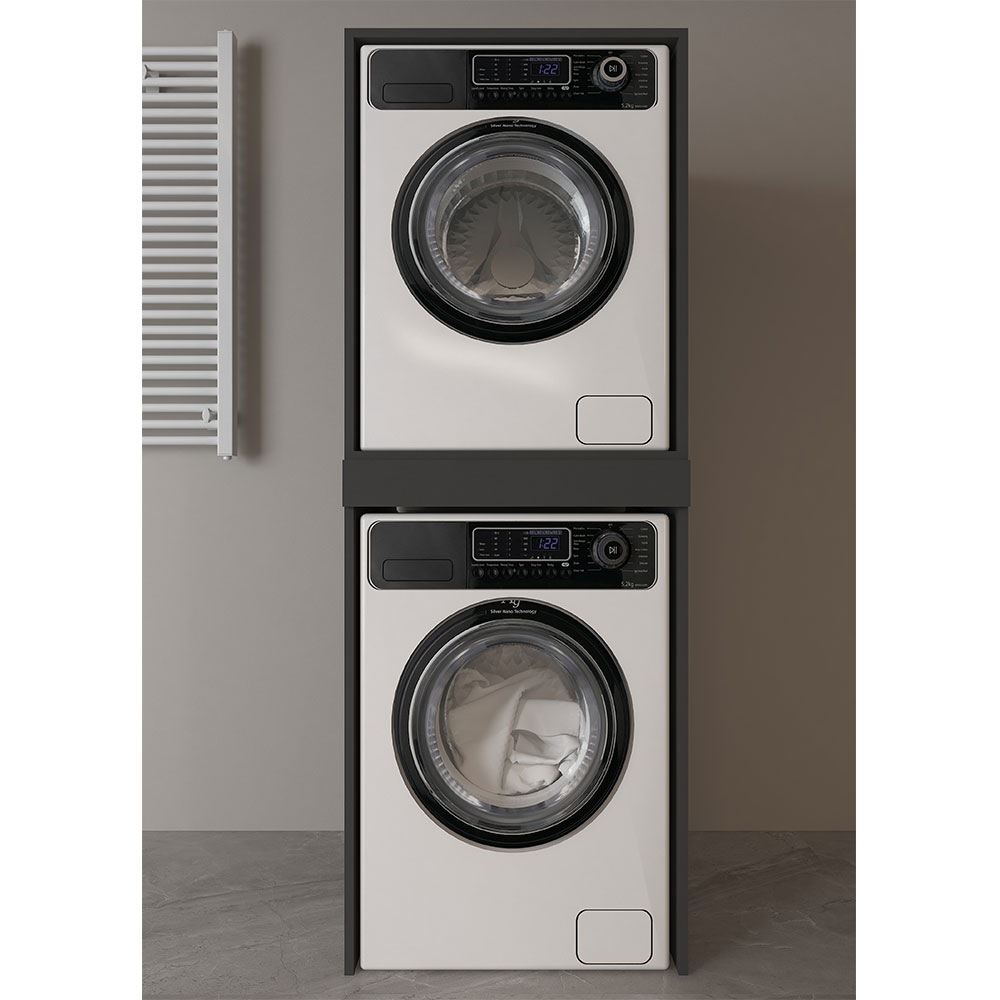 Bgr Çamaşır Ve Kurutma Makinesi Dolabı Antrasit 2000 resmi