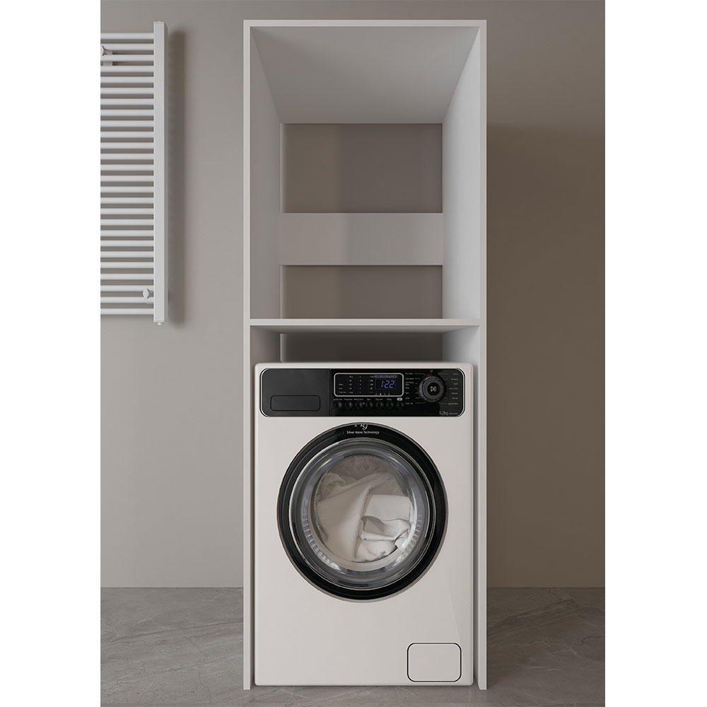 Bgr Çamaşır Ve Kurutma Makinesi Dolabı Beyaz 2002 resmi