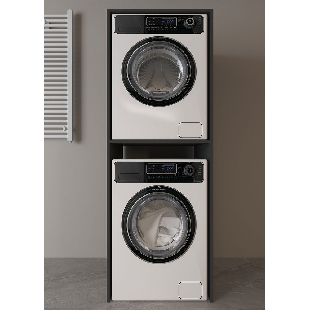 Bgr Çamaşır Ve Kurutma Makinesi Dolabı Antrasit 2003 resmi