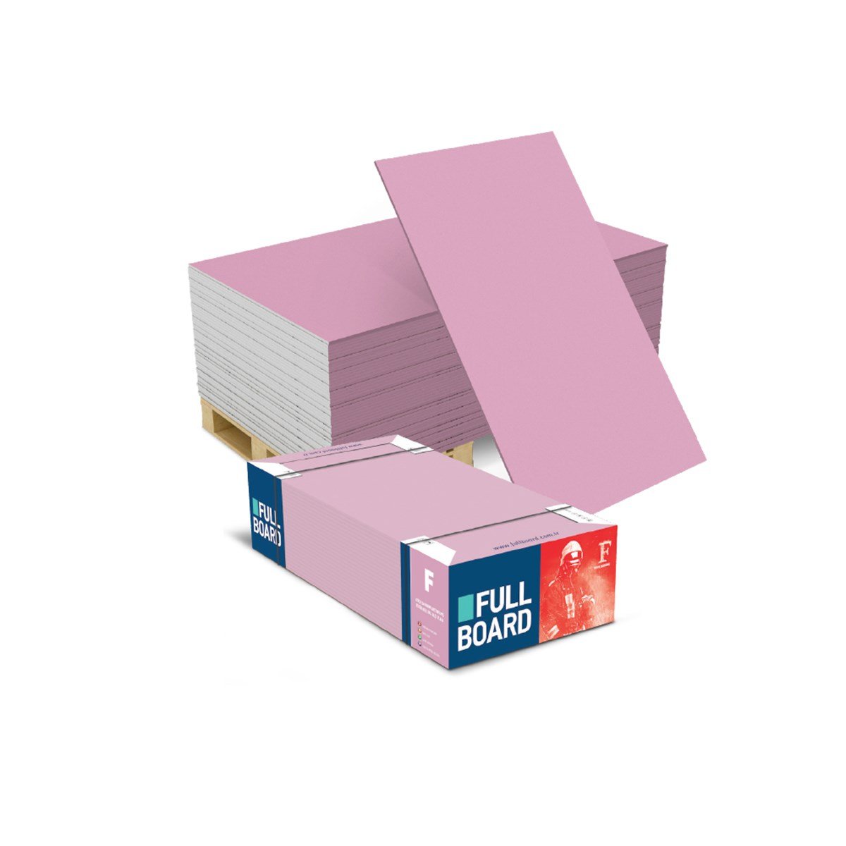 Fullboard Alçıpan Plaka Kırmızı 12.5x2500x1200 resmi