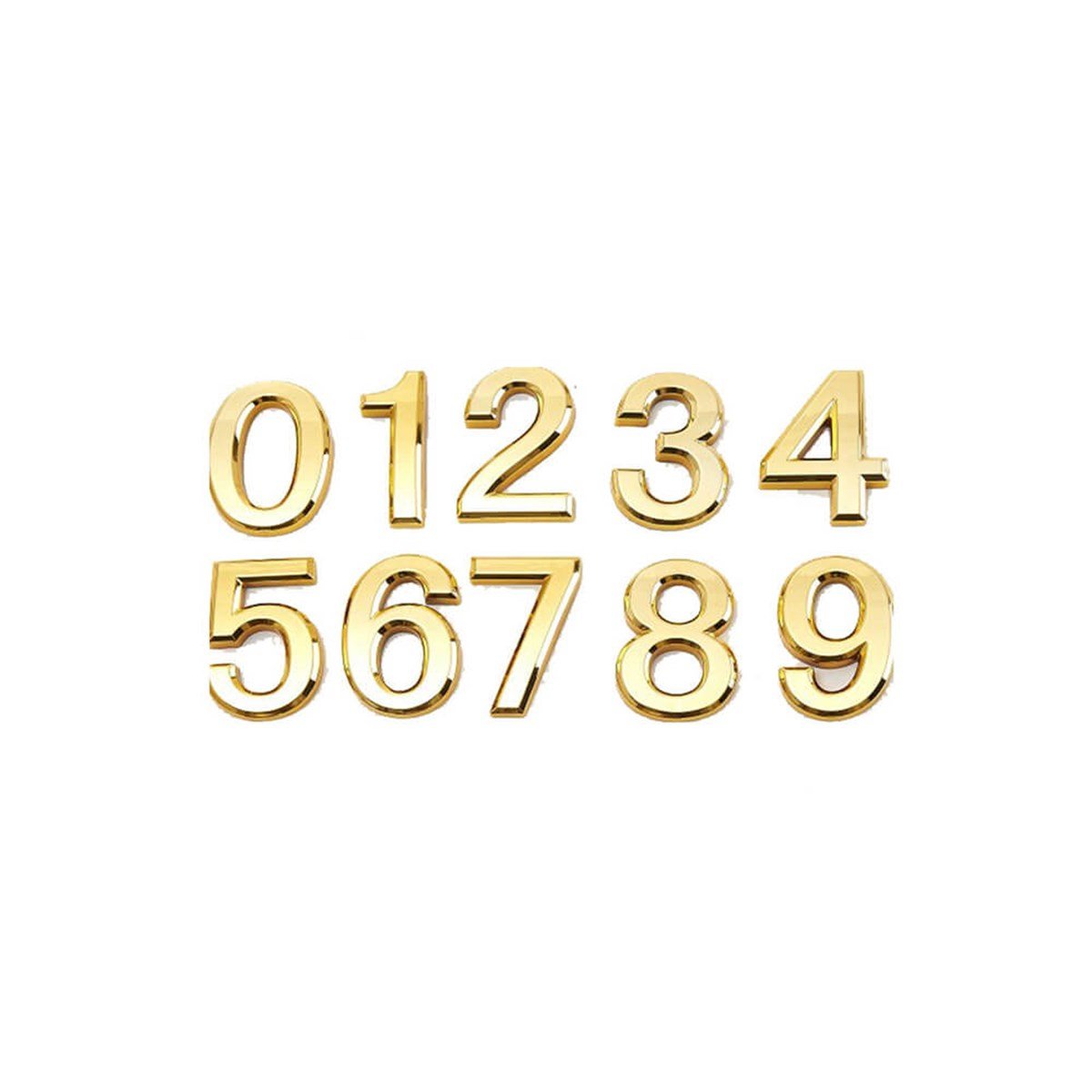 Altın Yapışkanlı 2 Rakamı 3,75cm Kapı Daire Numarası resmi