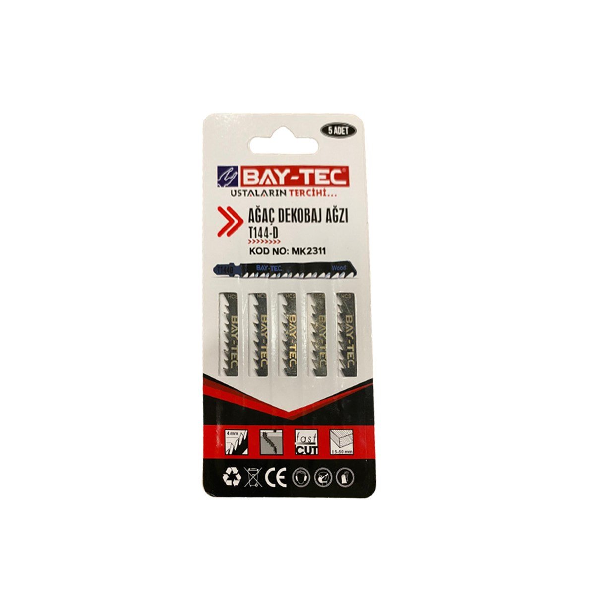 Bay-Tec Ahşap Dekupaj Bıçağı T144-d 5'li Paket resmi