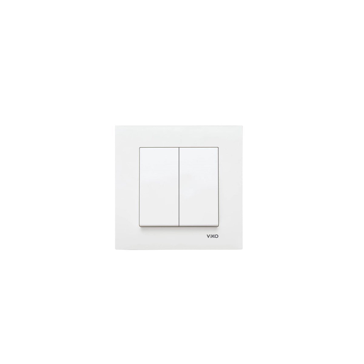 Viko Karre Beyaz Komütatör Çerçevesiz resmi