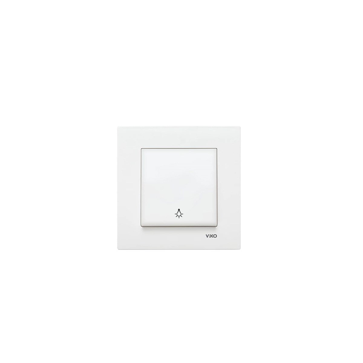 Viko Karre Beyaz Light Anahtarı Çerçevesiz resmi