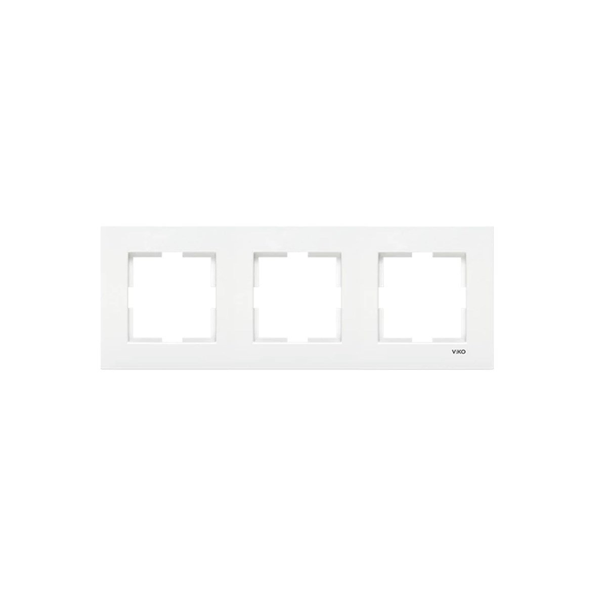 Viko Karre Beyaz Üçlü Yatay Çerçeve resmi
