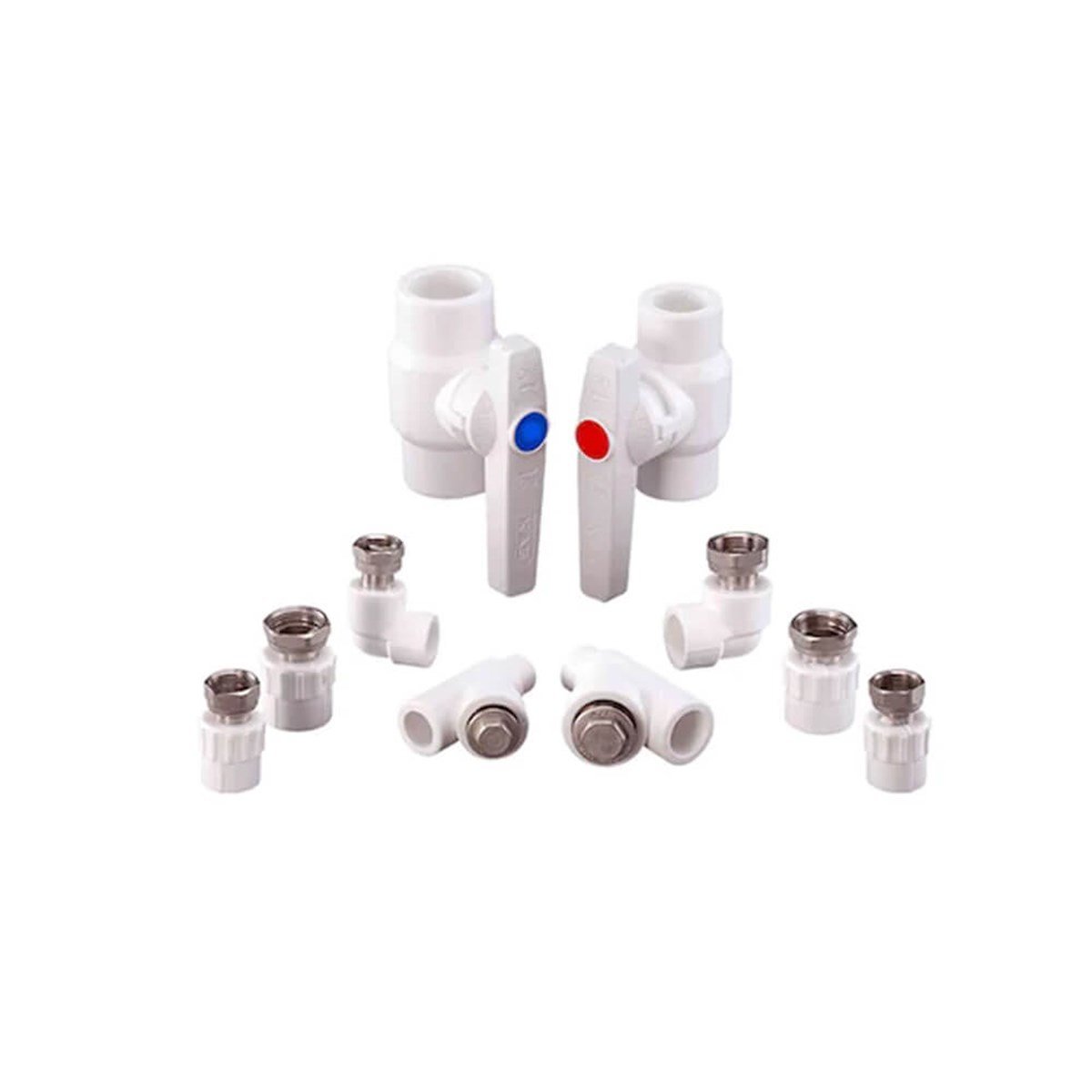 Kombi Bağlantı Seti Dirsekli 8'li resmi