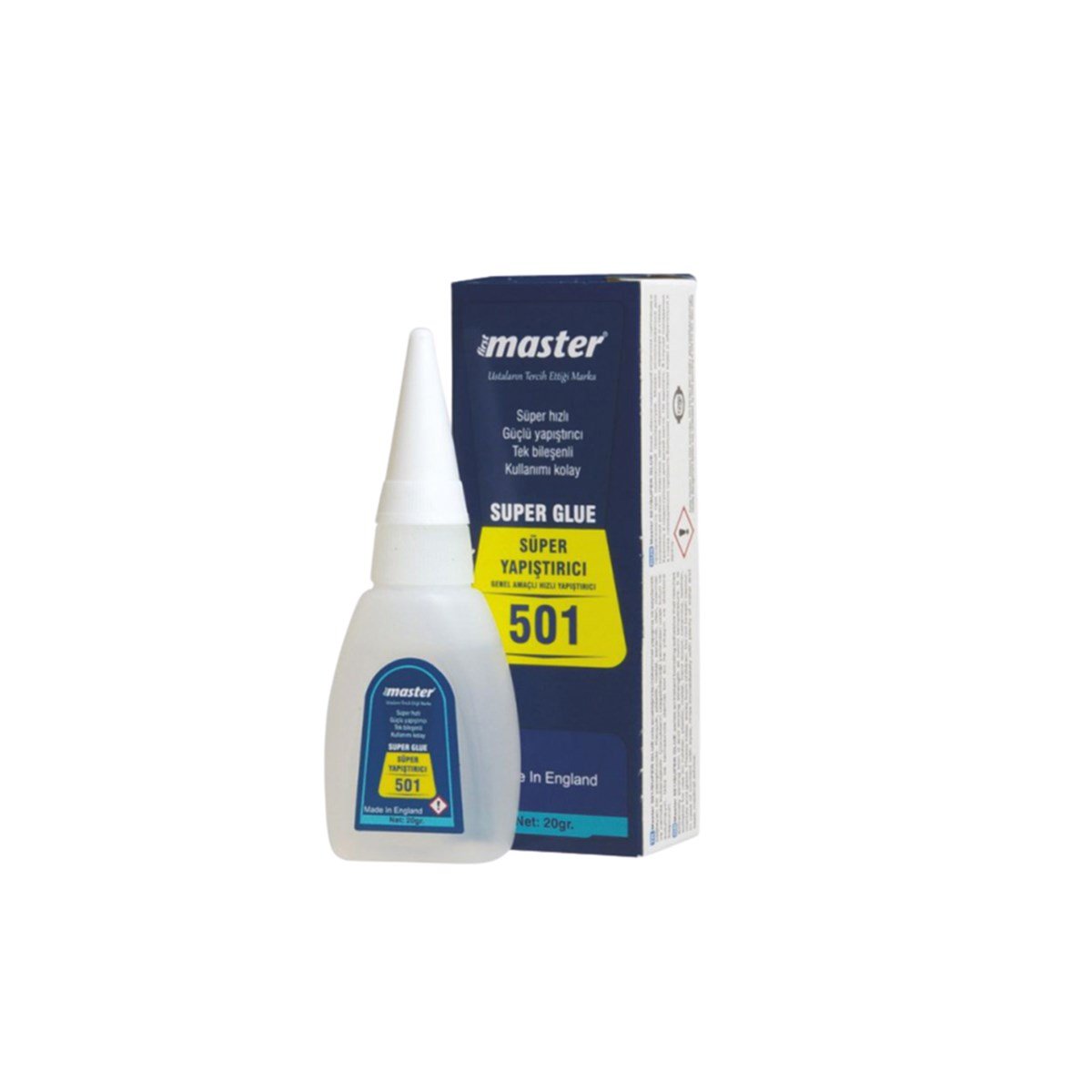 Master 501 Süper Japon Yapıştırıcı 20Gr resmi