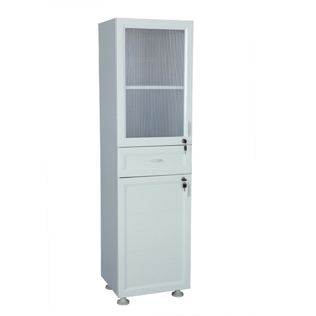 Zen Çok Amaçlı Pvc (Plastik) Medikal Malzeme Dolabı 45X160X37Cm resmi