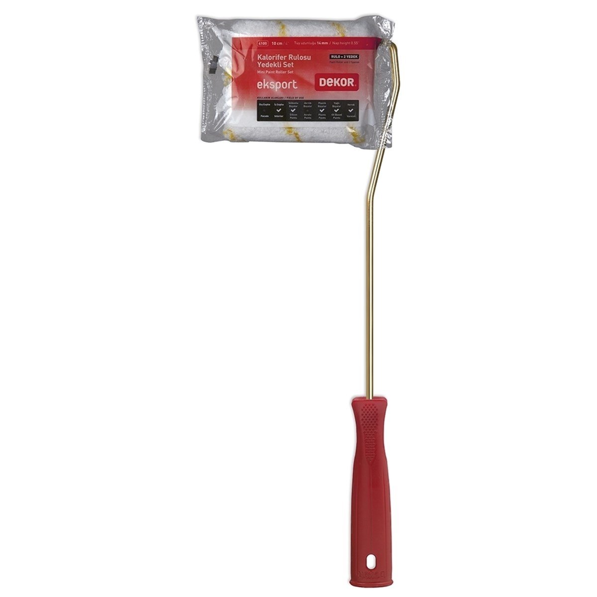 Dekor 4100 Export Parmak Rulo 10cm+2 Yedekli resmi