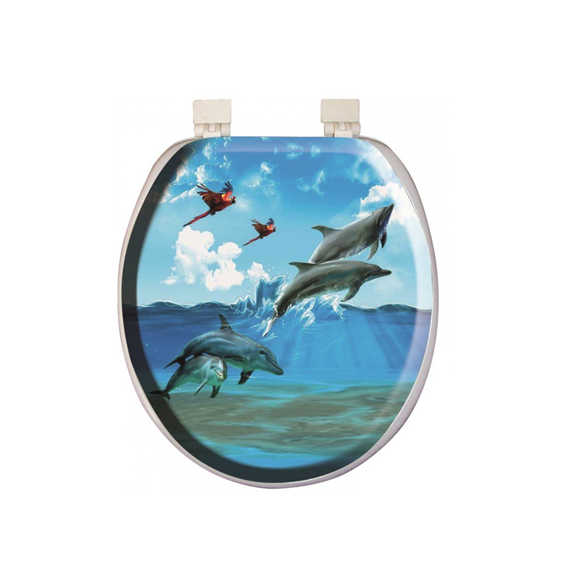 Desenli Süngerli Klozet Kapağı resmi