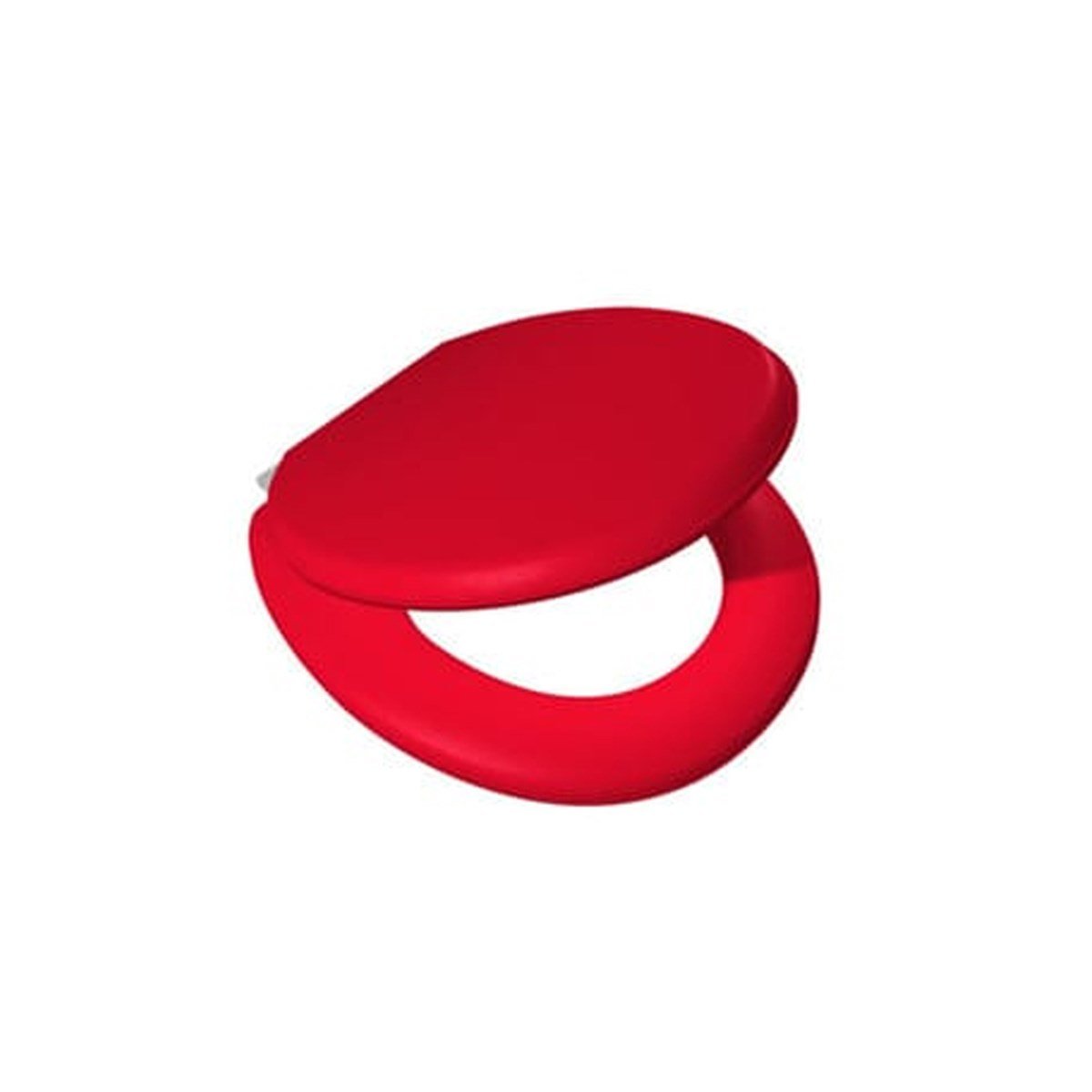 Kırmızı Süngerli Klozet Kapağı resmi