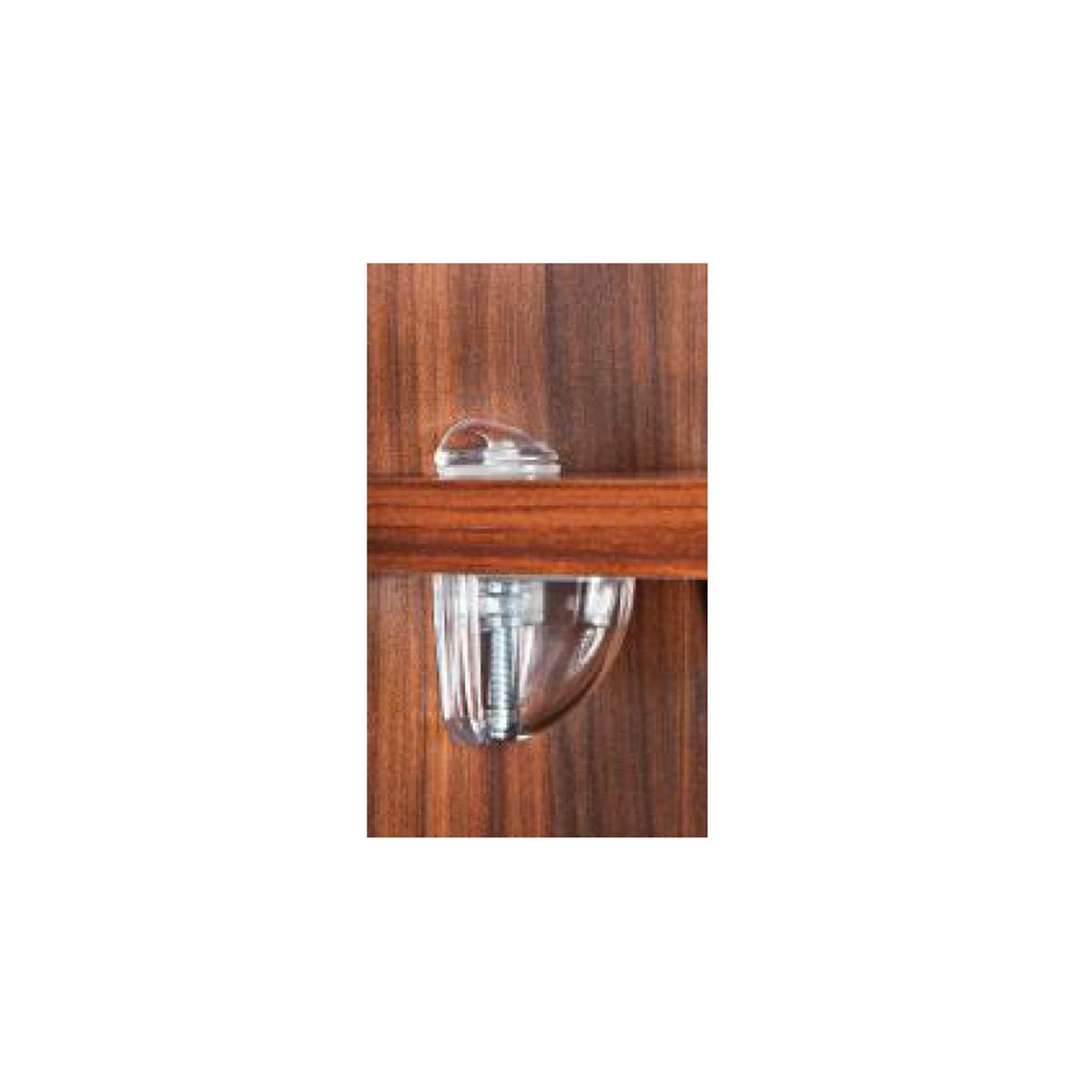 Metali Cam Raf Etajeri Şeffaf 2Li 5001 resmi