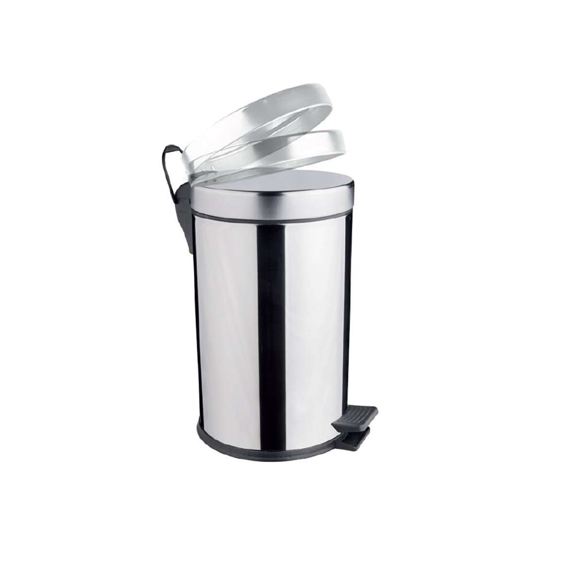 Maxiflow Pedallı Amortisörlü Kapak Çöp Kovası 20 Lt Ss430 21355 resmi