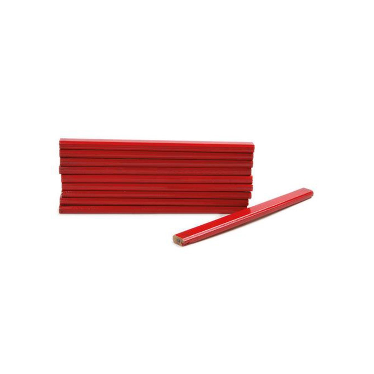 İnşaat Ve Marangoz Kalemi Kırmızı resmi