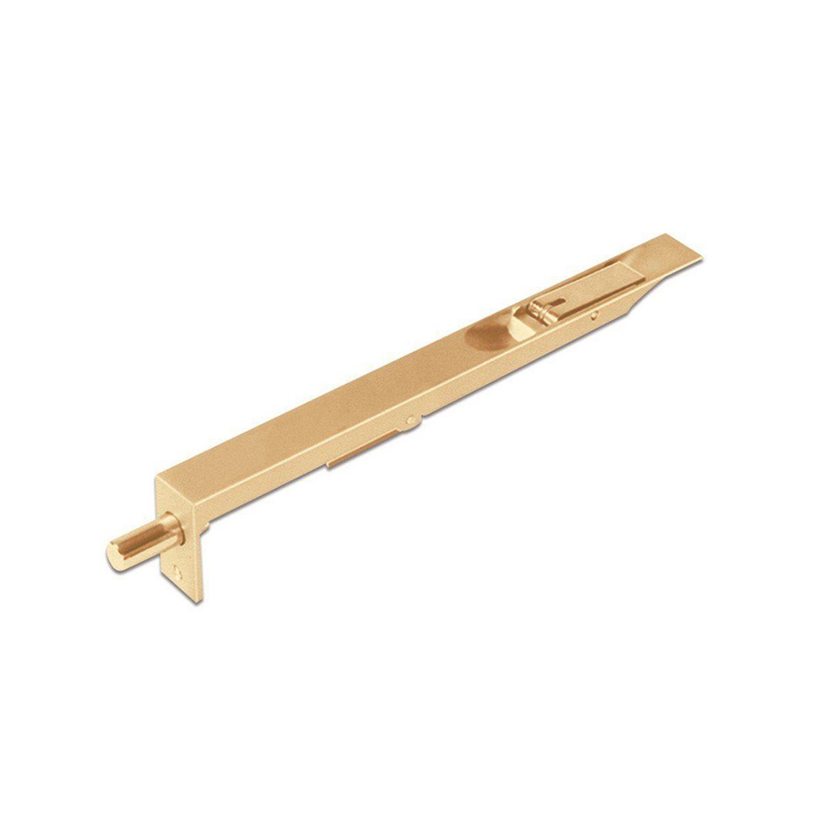 Lüks Mandallı Gömme Sürgü Sarı 16 cm  resmi