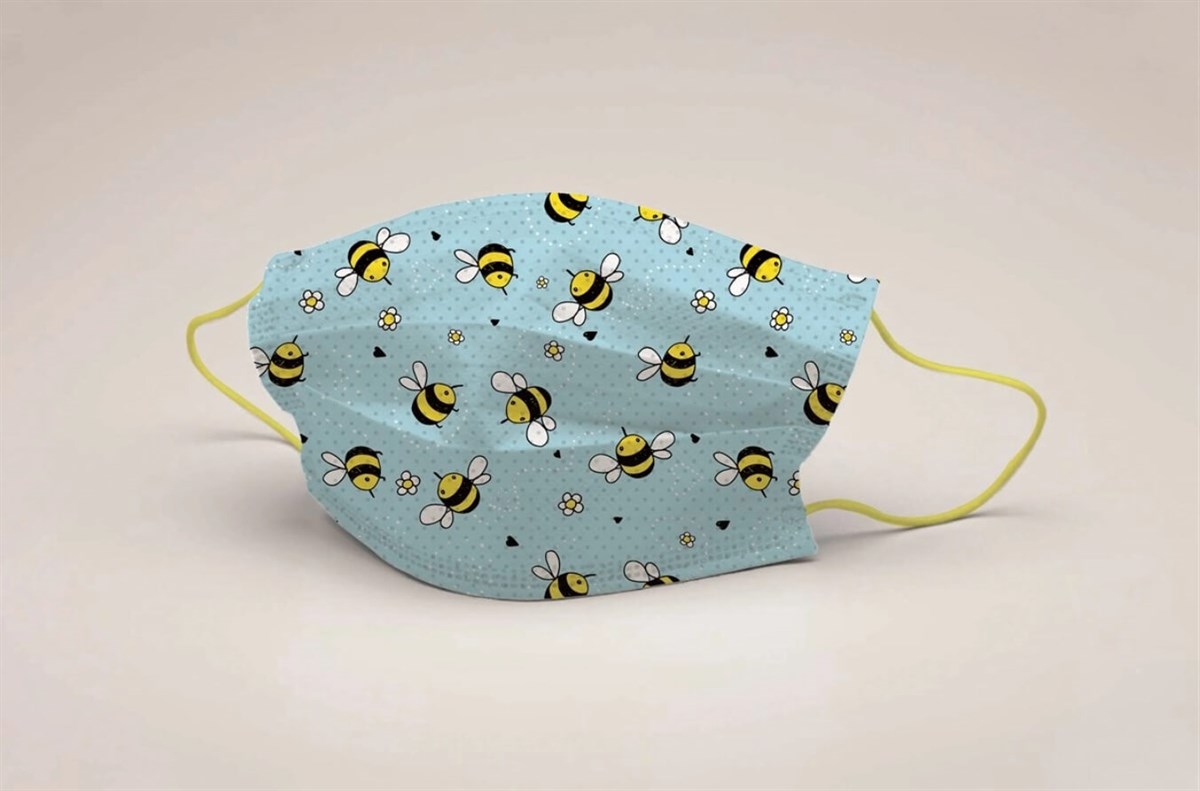 Mode Çocuk Full Ultrasonic Telli Maske 30001 (5'li Paket) resmi