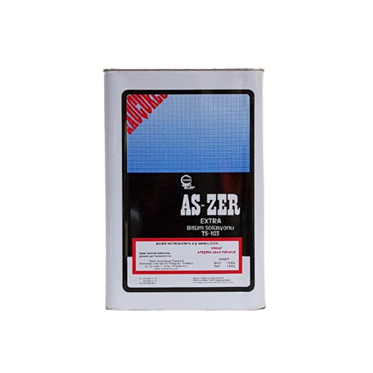 As-Zer Kauçuklu Extra Bitüm Solüsyonu 5 Kg resmi