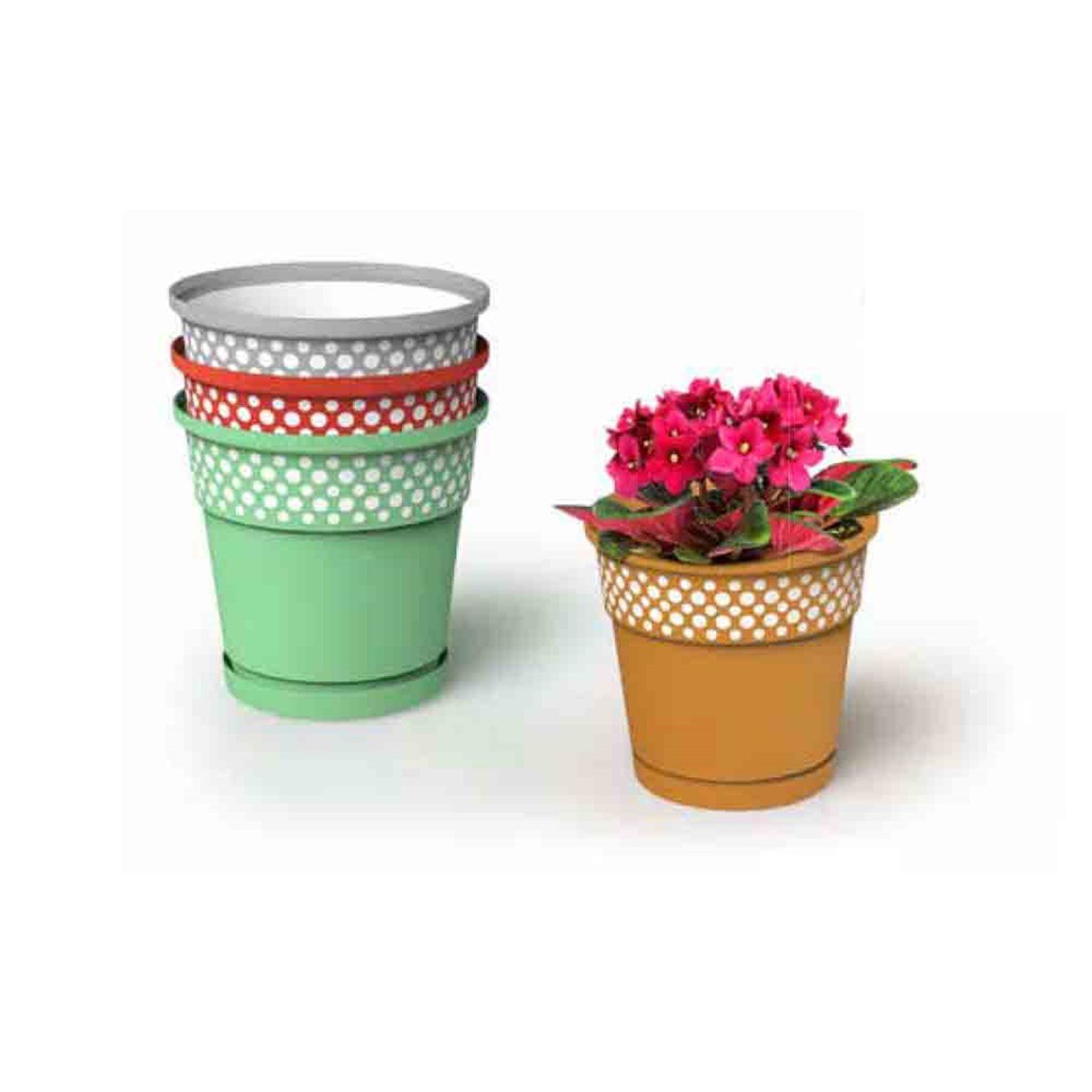 Bee Home Desenli Saksı No:2 AK 784 resmi