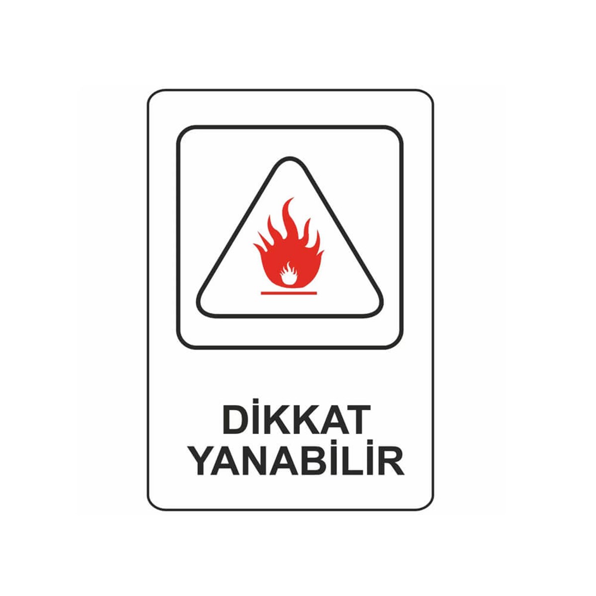 İnter Pano 16X24 Dikkat Yanabilir resmi