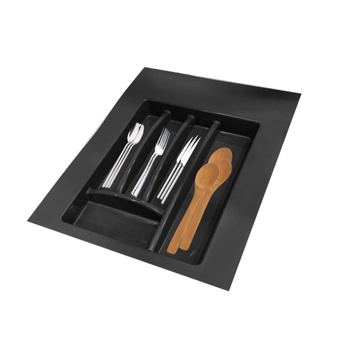 Ayarlı Çekmece İçi Kaşıklık 40-45 Cm Antrasit resmi