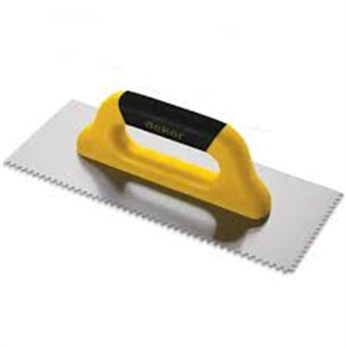 Dekor 225 Seramik Malası Kapalı Plastik Saplı Üçgen Dişli Paslanmaz 50cm resmi